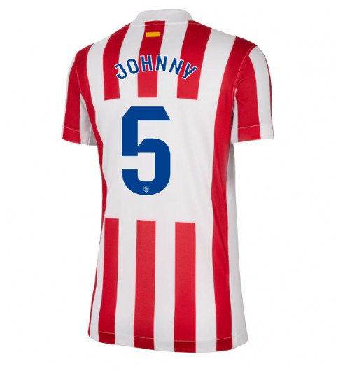 Ženske Nogometnih dresov Atletico Madrid Johnny Cardoso #5 Domači 2025-26 Kratki rokavi Ženske Nogometnih dresov Atletico Madrid Johnny Cardoso #5 Domači 2025-26 Kratki rokavi